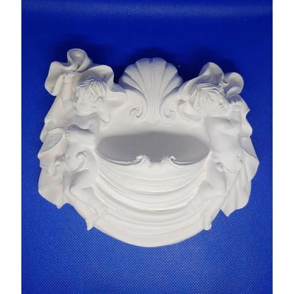 Raw Plaster Set Of 2 Cherub Wall Sconces